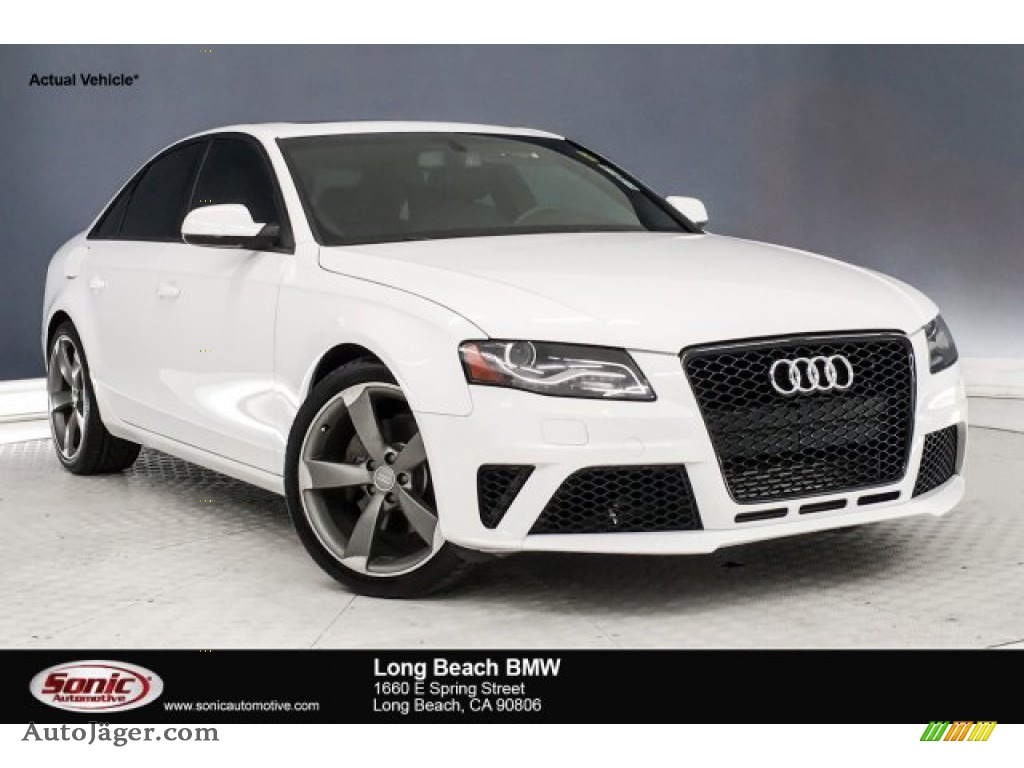 2011 A4 2.0T quattro Sedan - Ibis White / Black photo #1