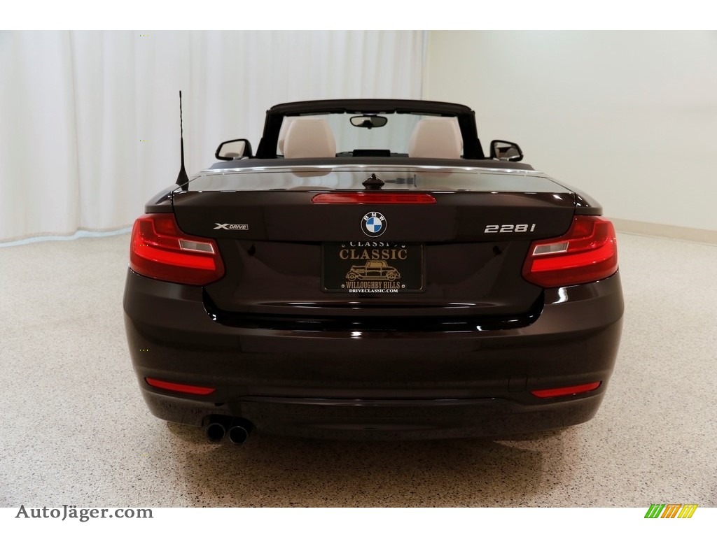 2016 2 Series 228i xDrive Convertible - Sparkling Brown Metallic / Oyster photo #23