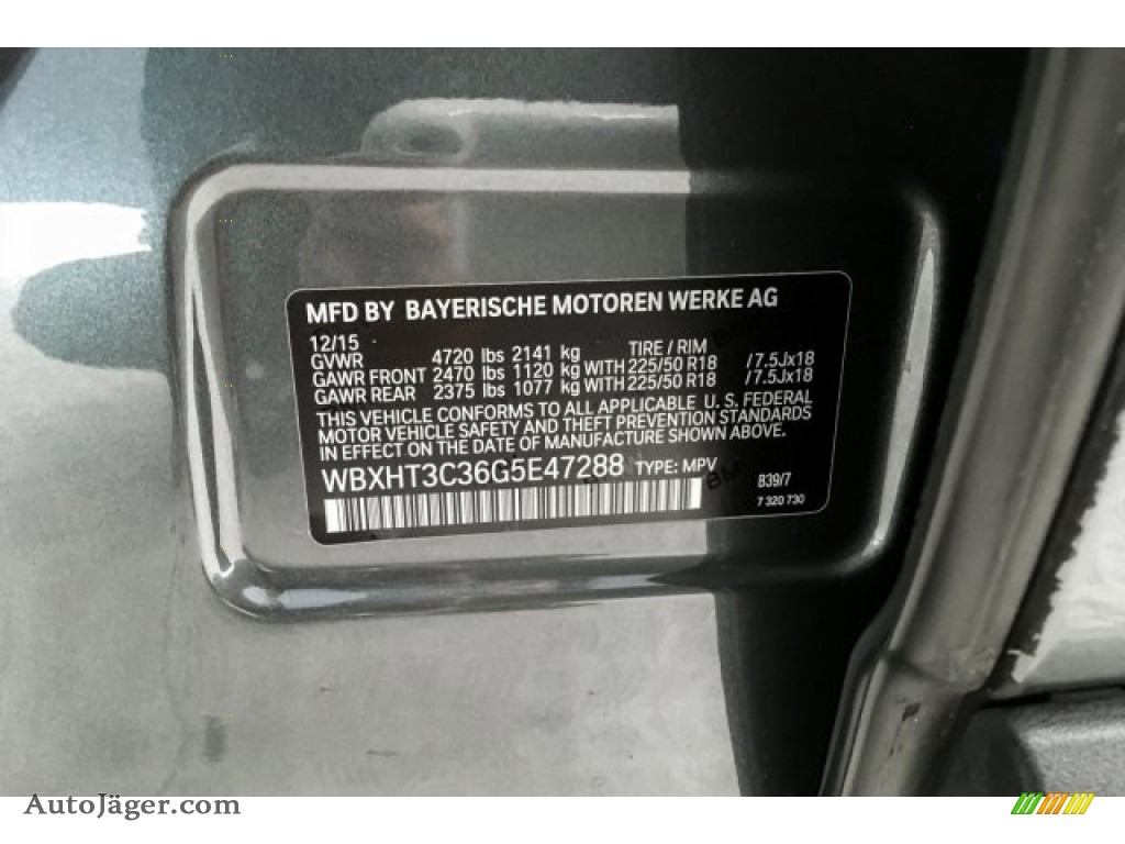 2016 X1 xDrive28i - Mineral Grey Metallic / Black photo #23