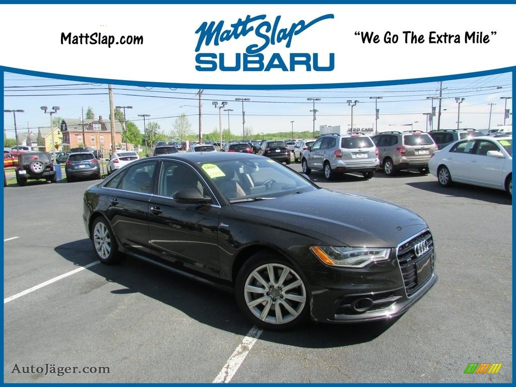 2013 A6 3.0T quattro Sedan - Brilliant Black / Nougat Brown photo #1