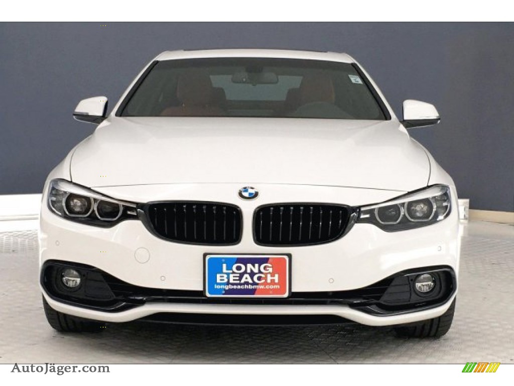2019 4 Series 430i Coupe - Alpine White / Coral Red photo #2