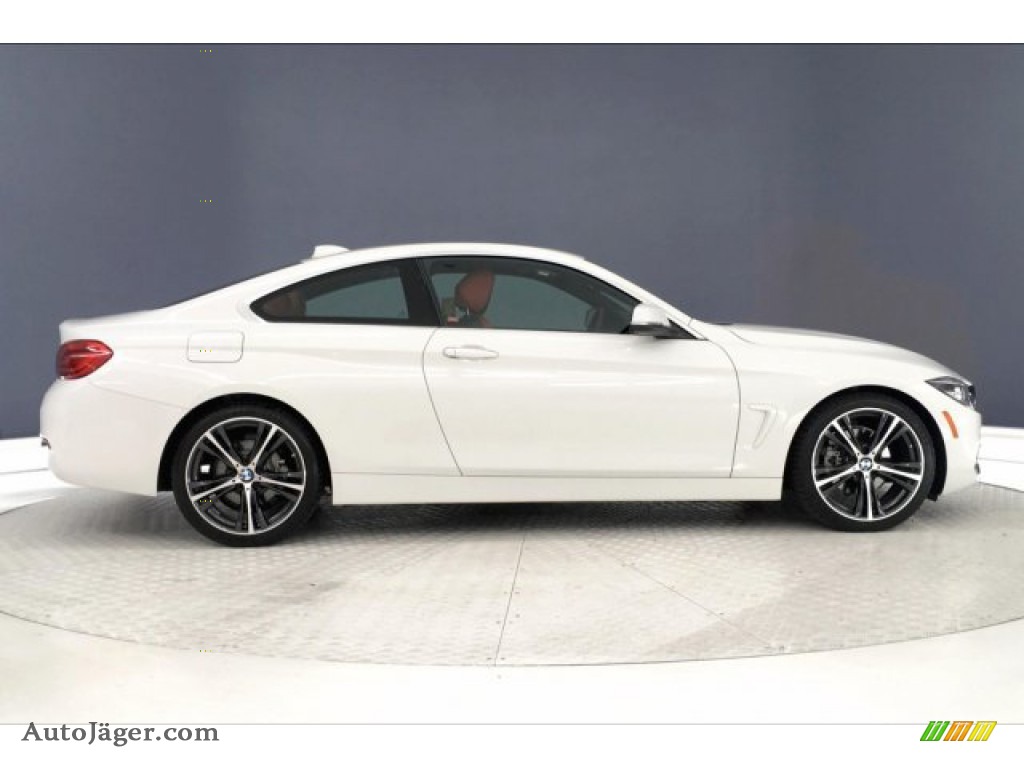 2019 4 Series 430i Coupe - Alpine White / Coral Red photo #31