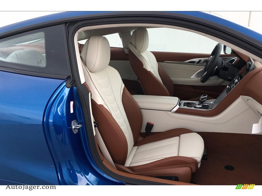 2019 8 Series 850i xDrive Coupe - Sonic Speed Blue / Ivory White/Tartufo photo #2