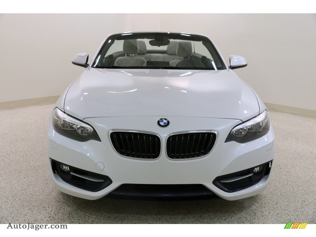 2016 2 Series 228i xDrive Convertible - Mineral White Metallic / Oyster photo #3