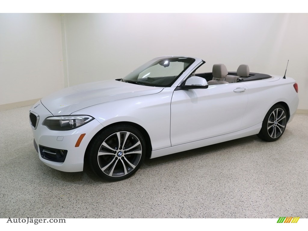 2016 2 Series 228i xDrive Convertible - Mineral White Metallic / Oyster photo #4