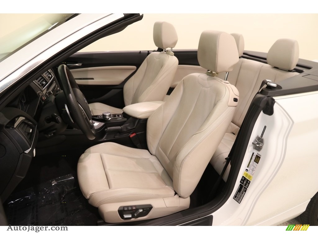 2016 2 Series 228i xDrive Convertible - Mineral White Metallic / Oyster photo #6