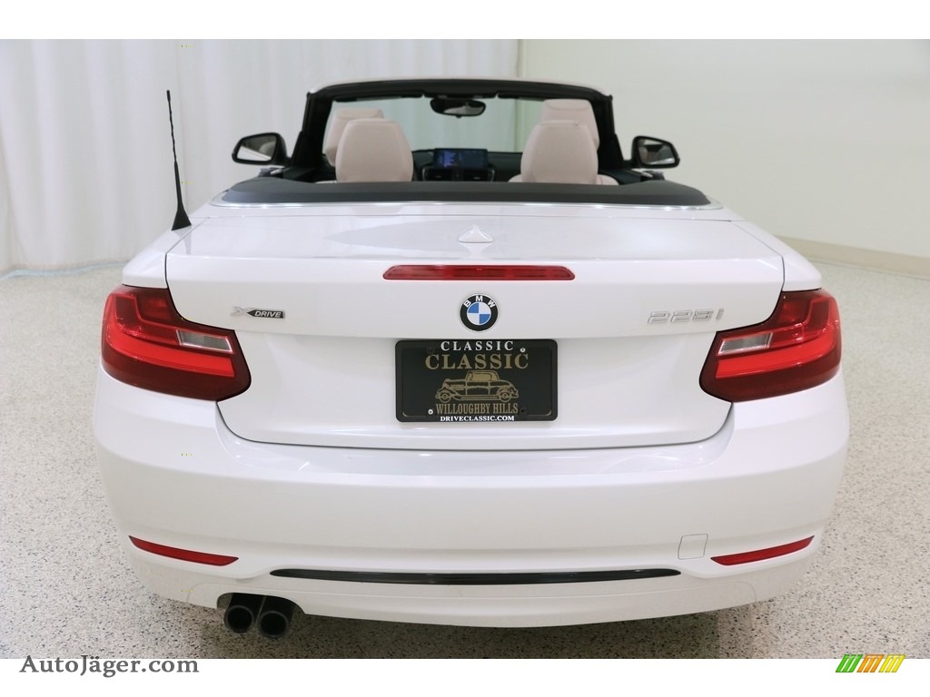 2016 2 Series 228i xDrive Convertible - Mineral White Metallic / Oyster photo #22