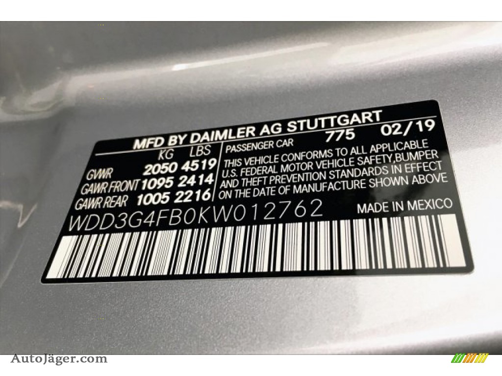 2019 A 220 4Matic Sedan - Iridium Silver Metallic / Black photo #11
