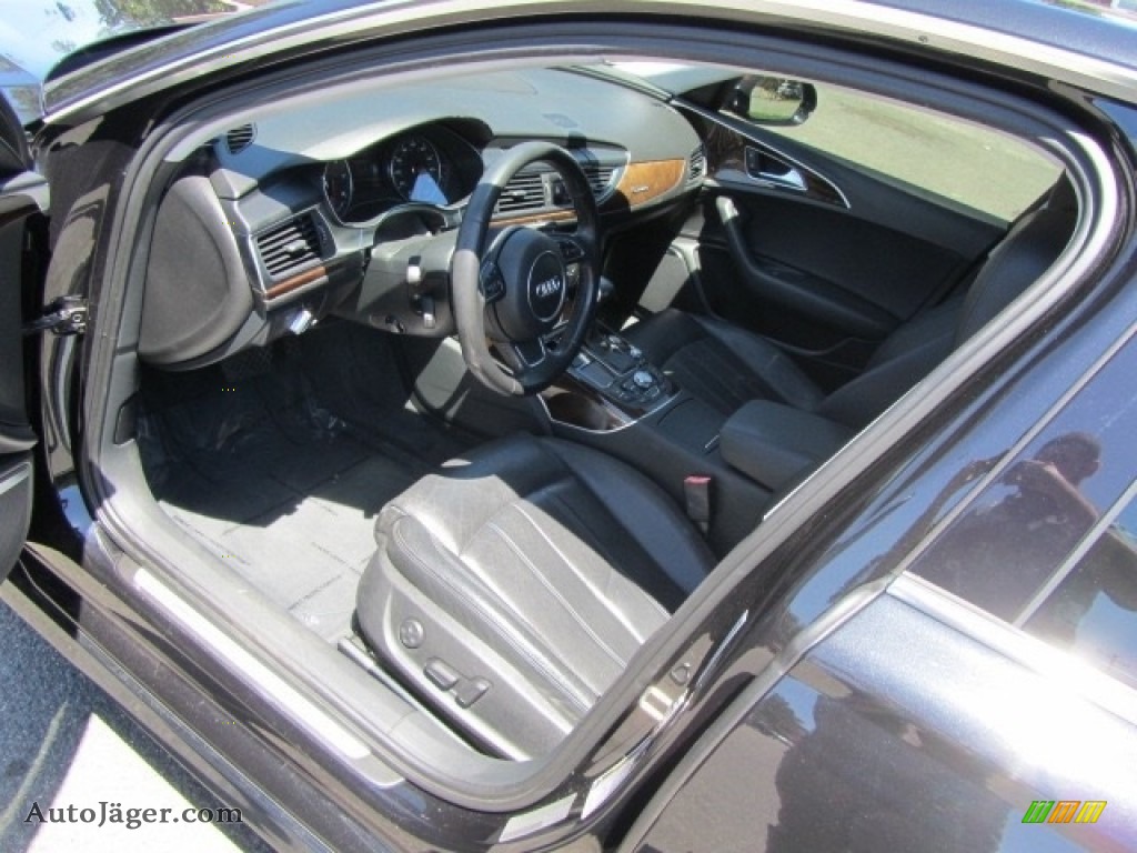2012 A6 3.0T quattro Sedan - Phantom Black Pearl Effect / Black photo #17