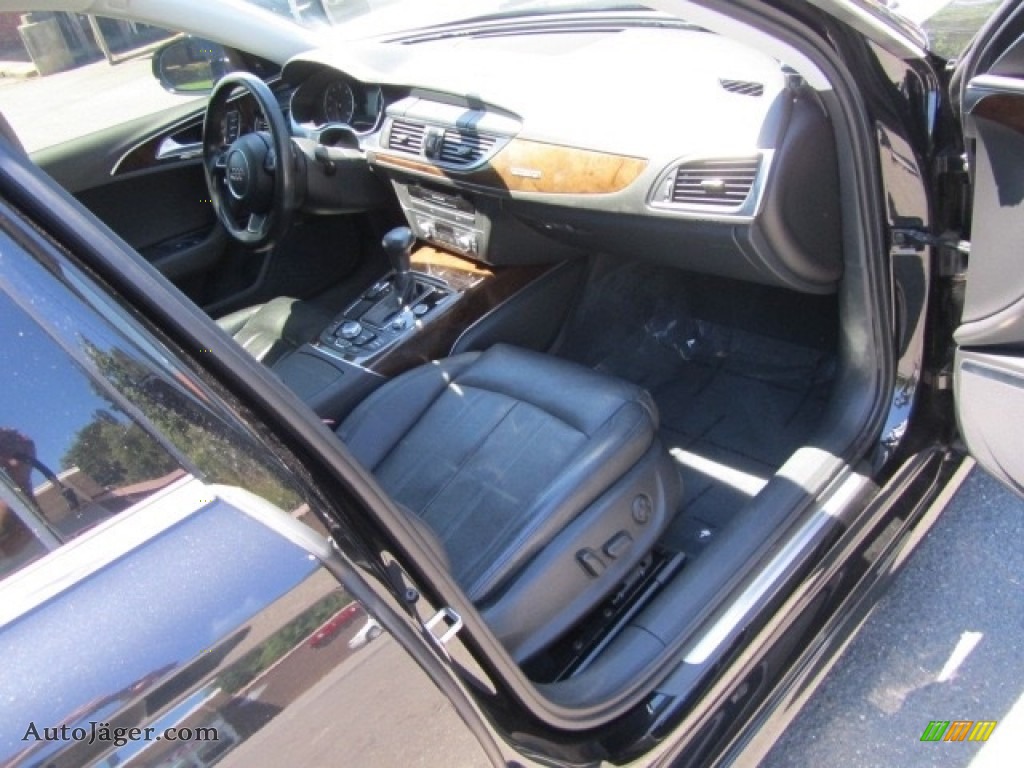 2012 A6 3.0T quattro Sedan - Phantom Black Pearl Effect / Black photo #22
