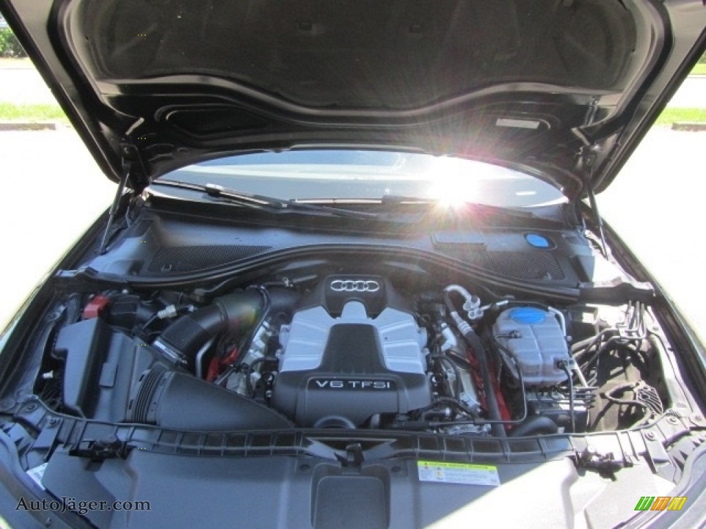 2012 A6 3.0T quattro Sedan - Phantom Black Pearl Effect / Black photo #25