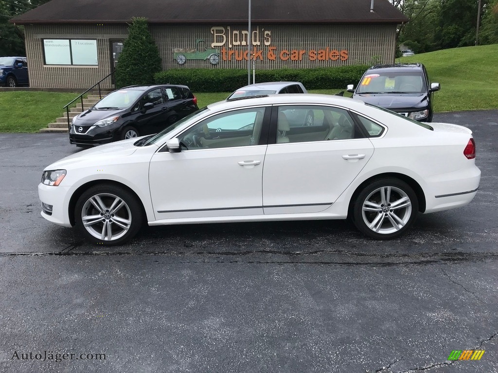 Candy White / Cornsilk Beige Volkswagen Passat TDI SEL Premium