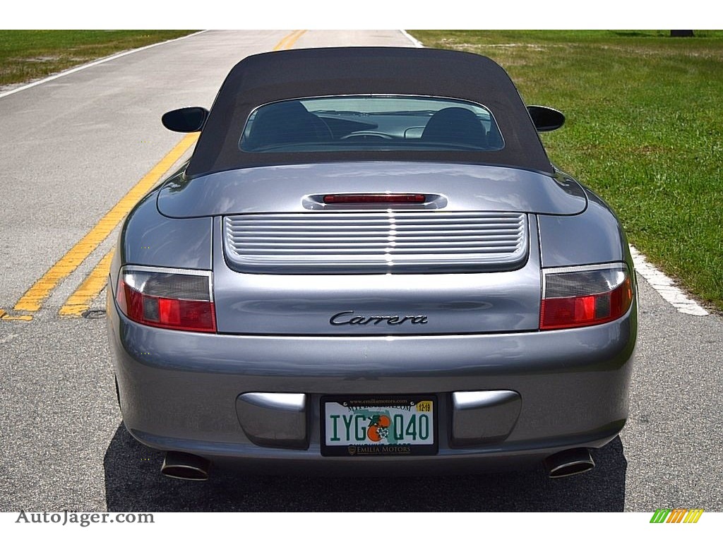 2003 911 Carrera Cabriolet - Seal Grey Metallic / Black photo #11