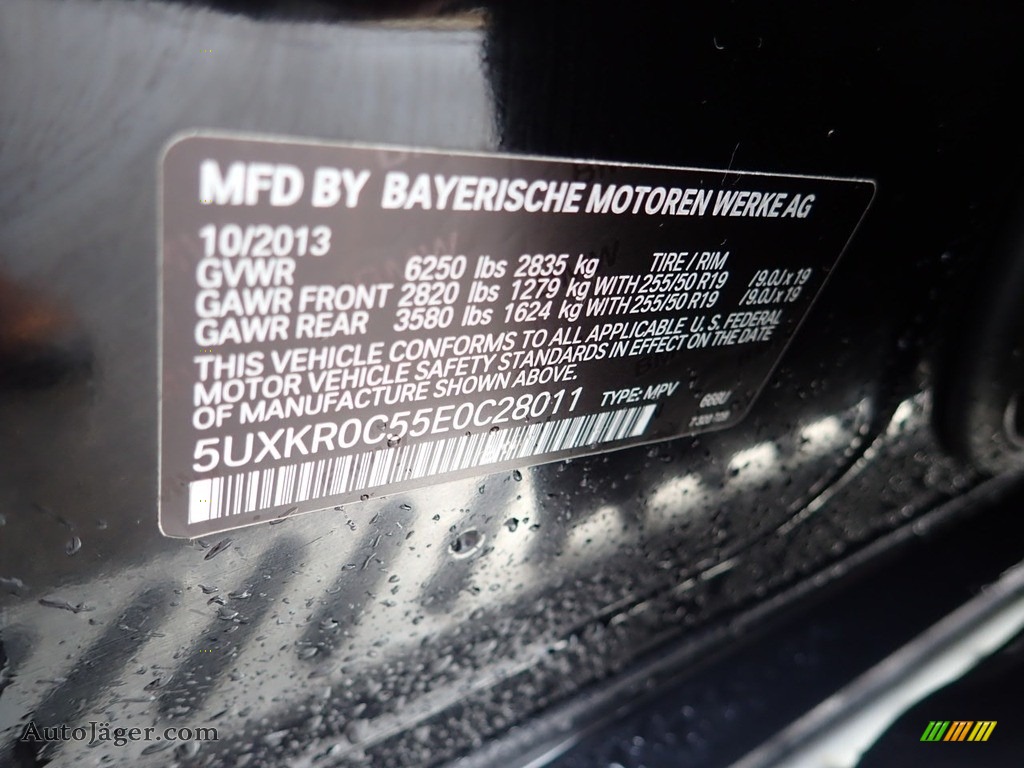 2014 X5 xDrive35i - Black Sapphire Metallic / Black photo #28