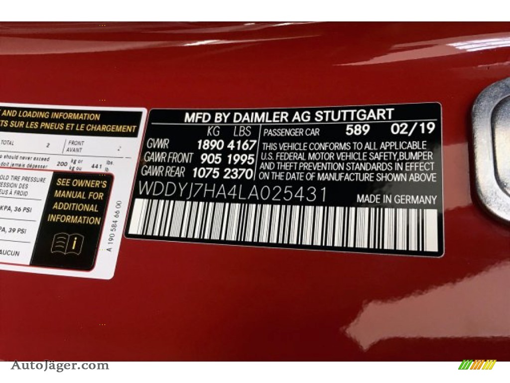 2020 AMG GT Coupe - Jupiter Red / Black w/Dinamica photo #22