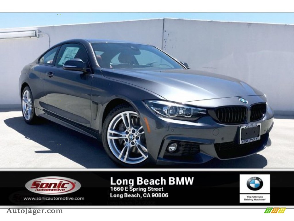 Mineral Grey Metallic / Coral Red BMW 4 Series 430i Coupe