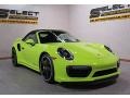 Porsche 911 Turbo S Cabriolet Paint To Sample Acid Green photo #3