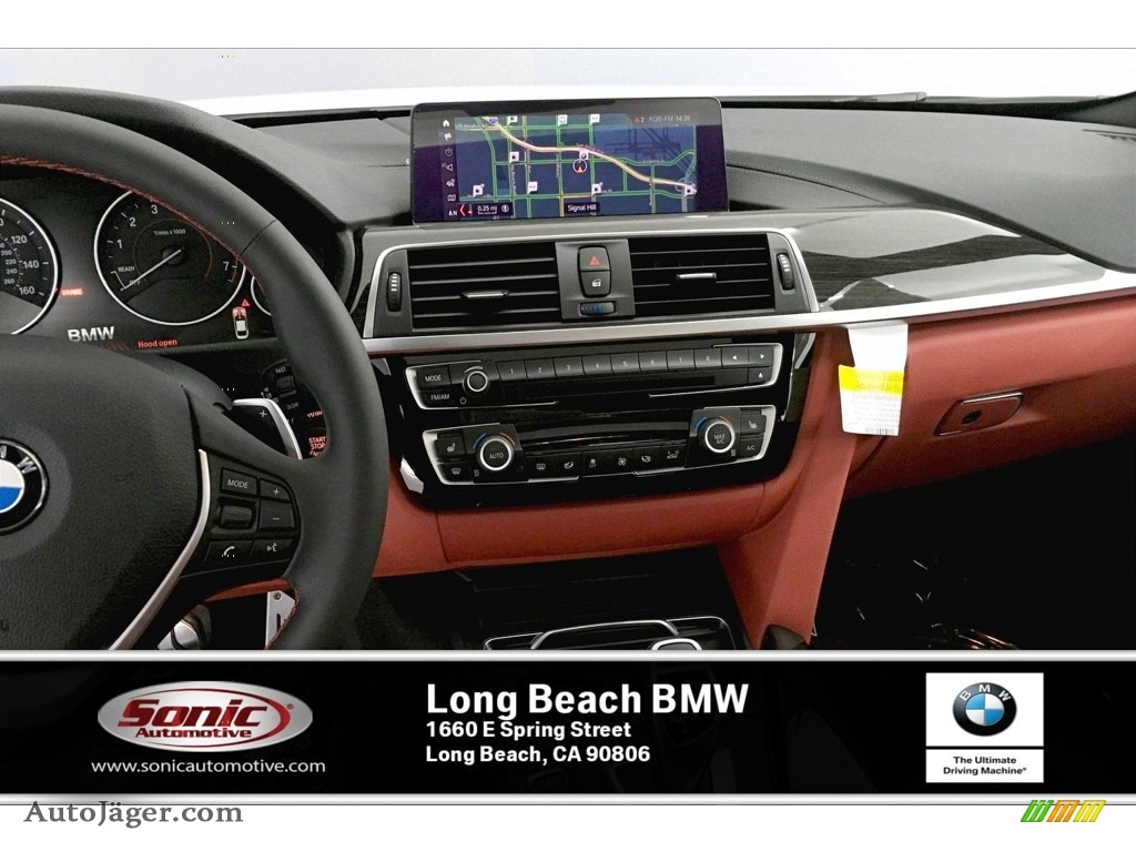 2020 4 Series 430i Coupe - Alpine White / Coral Red photo #5