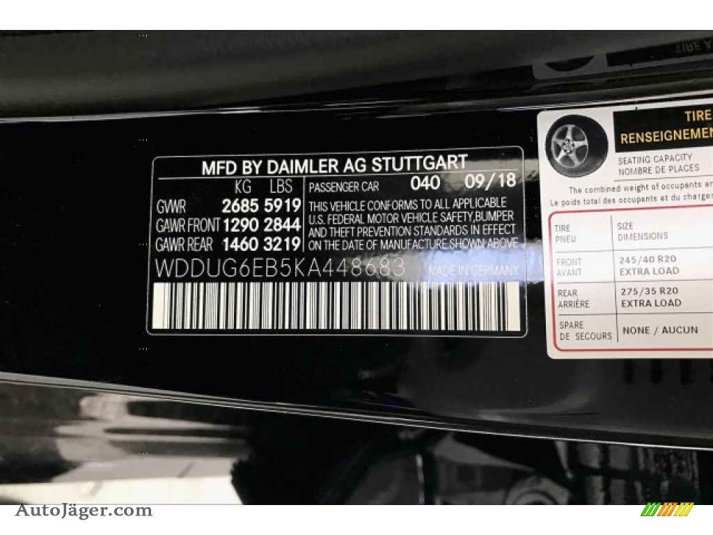 2019 S 450 4Matic Sedan - Black / Black photo #10