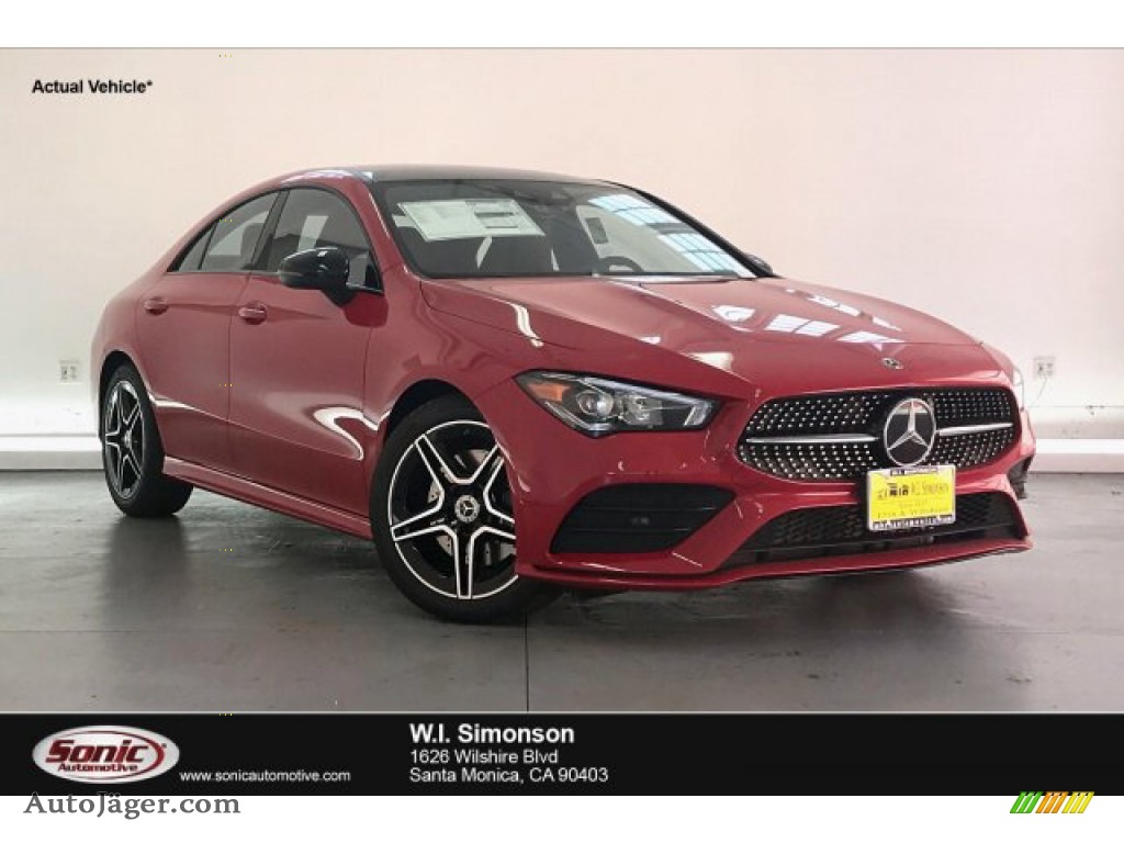 Jupiter Red / Black Dinamica w/Red stitching Mercedes-Benz CLA 250 Coupe