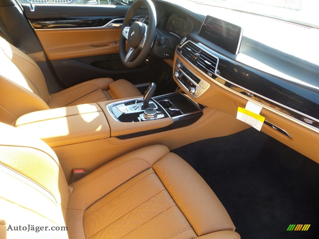 2020 7 Series 750i xDrive Sedan - Mineral White Metallic / Cognac photo #3