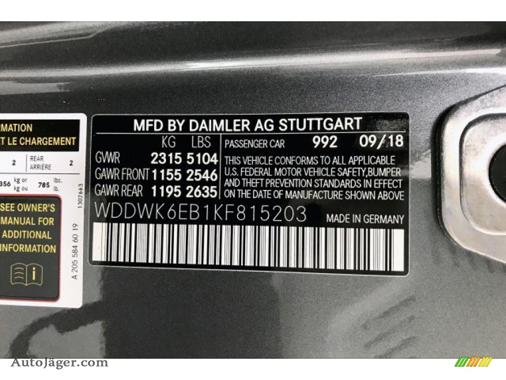 2019 C 43 AMG 4Matic Cabriolet - Selenite Grey Metallic / Black photo #10