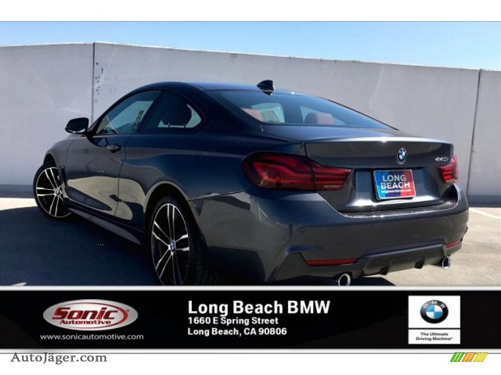 2020 4 Series 440i Coupe - Mineral Grey Metallic / Coral Red photo #2