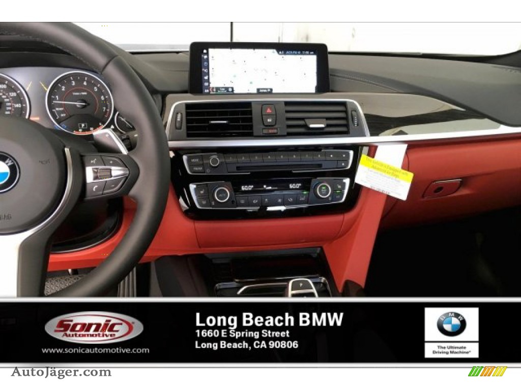 2020 4 Series 440i Coupe - Mineral Grey Metallic / Coral Red photo #5