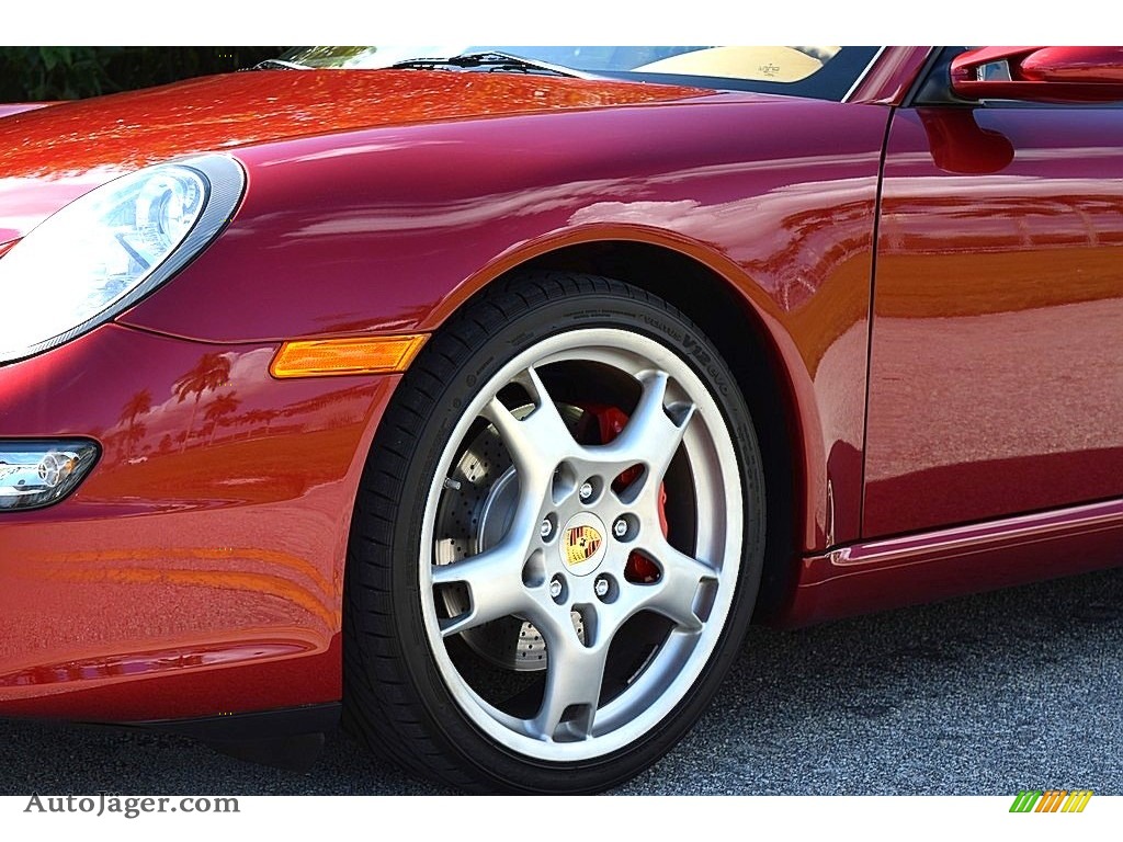 2008 911 Carrera S Coupe - Ruby Red Metallic / Sand Beige photo #18