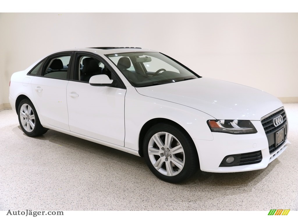 2011 A4 2.0T Sedan - Ibis White / Black photo #1