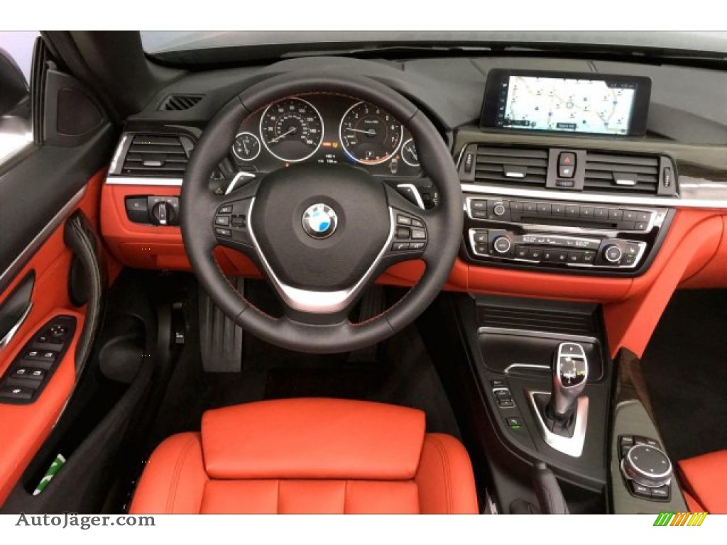 2017 4 Series 430i Convertible - Mineral Grey Metallic / Coral Red photo #4