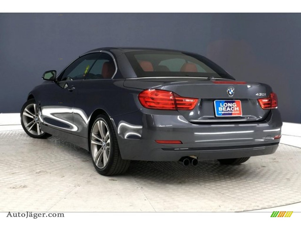 2017 4 Series 430i Convertible - Mineral Grey Metallic / Coral Red photo #10