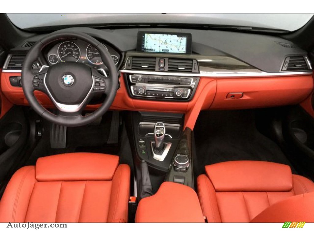 2017 4 Series 430i Convertible - Mineral Grey Metallic / Coral Red photo #20