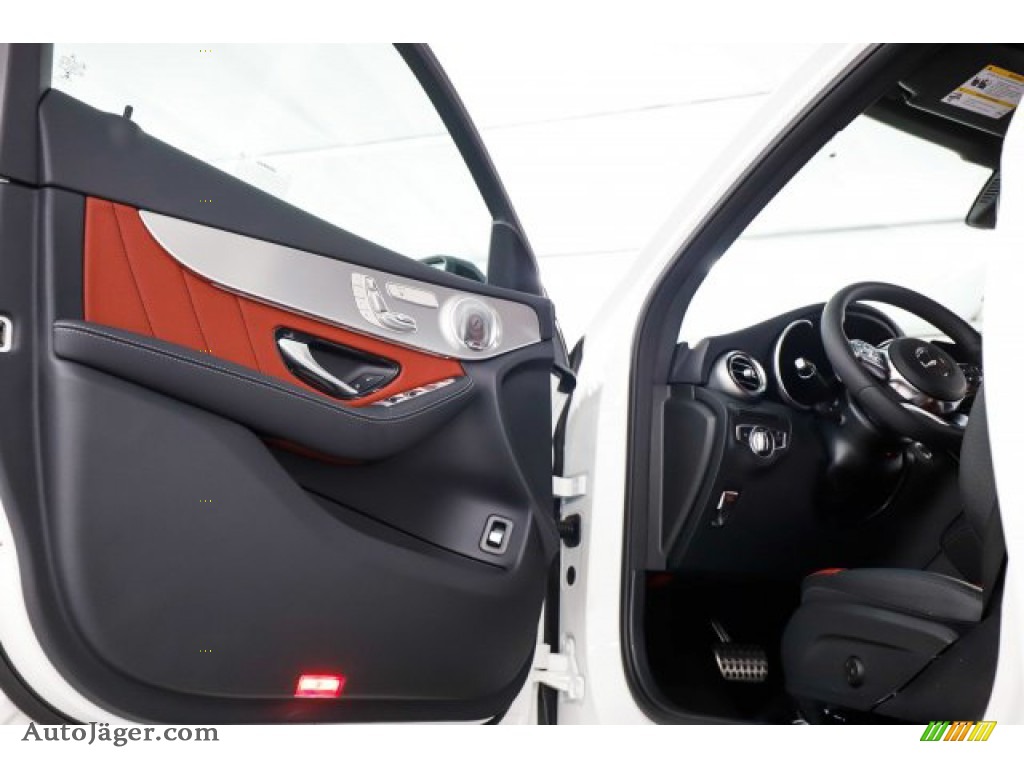 2020 GLC 300 4Matic Coupe - Polar White / AMG Cranberry Red/Black photo #9