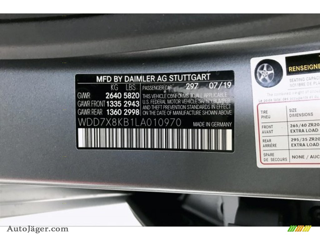 2020 AMG GT 63 S - designo Selenite Grey Magno (Matte) / Black w/Dinamica photo #24
