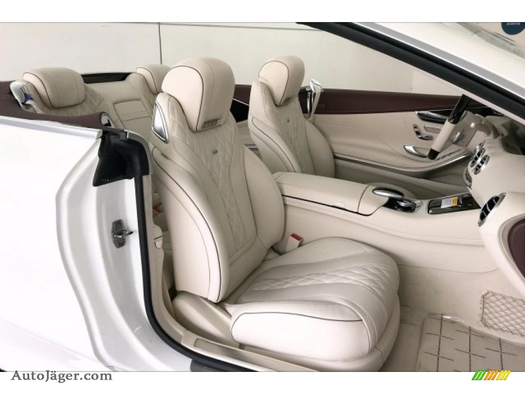 2020 S 560 Cabriolet - designo Diamond White Metallic / designo Porcelain/Titan Red photo #5