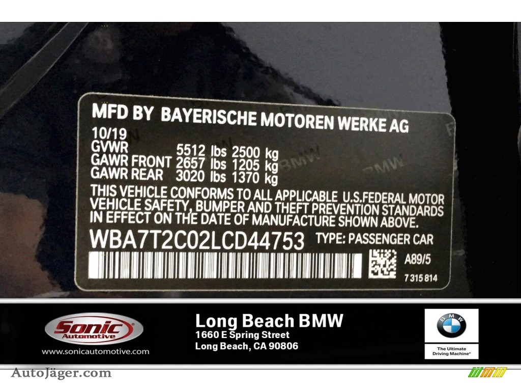 2020 7 Series 740i Sedan - Imperial Blue Metallic / Ivory White/Black photo #11