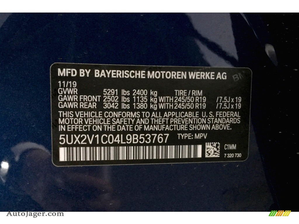 2020 X4 xDrive30i - Phytonic Blue Metallic / Black photo #11