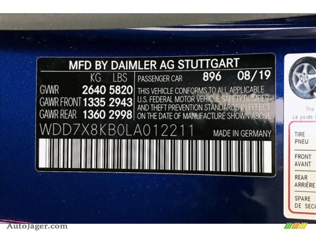 2020 AMG GT 63 S - Brilliant Blue Metallic / Black w/Dinamica photo #22