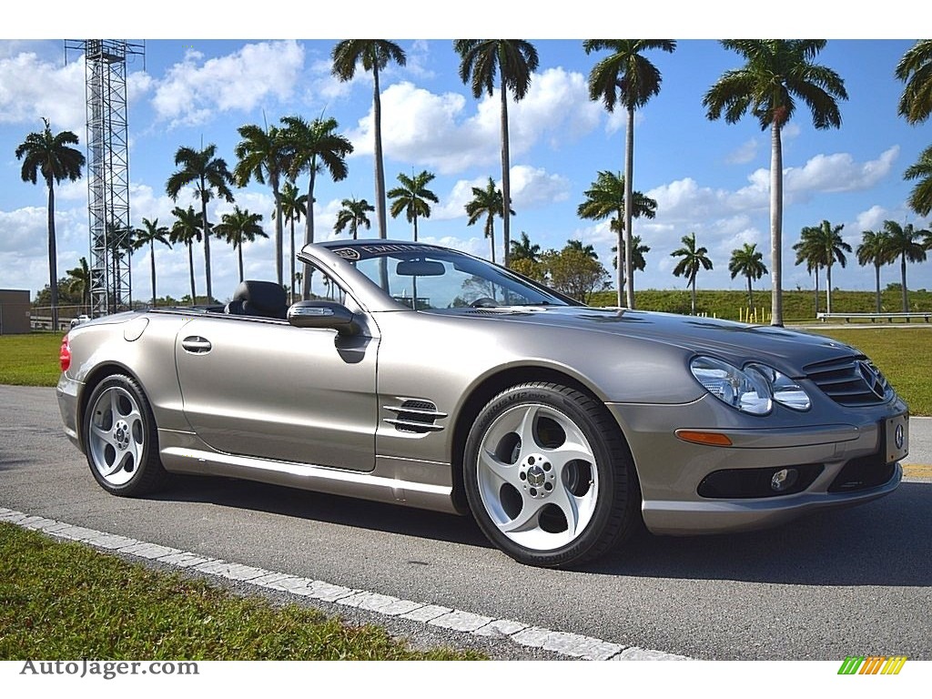 Pewter Silver Metallic / Charcoal Mercedes-Benz SL 500 Roadster