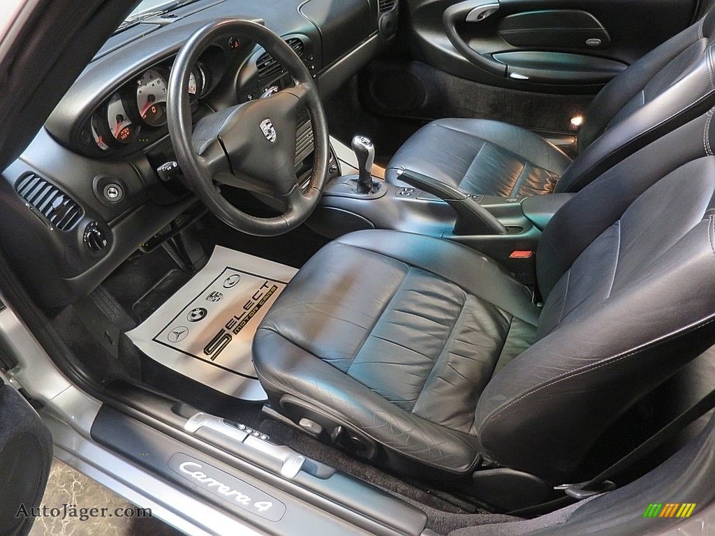2000 911 Carrera 4 Cabriolet - Polar Silver Metallic / Black photo #13