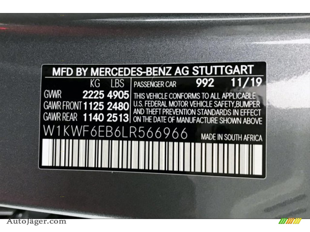 2020 C AMG 43 4Matic Sedan - Selenite Grey Metallic / Cranberry Red/Black photo #23