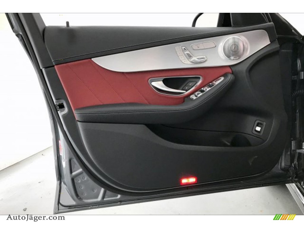 2020 C AMG 43 4Matic Sedan - Selenite Grey Metallic / Cranberry Red/Black photo #24