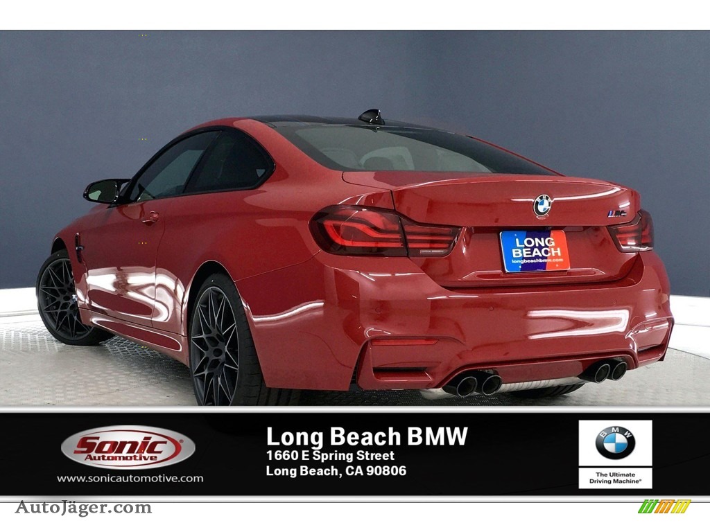 2020 M4 Coupe - Imola Red / Black/Red photo #3