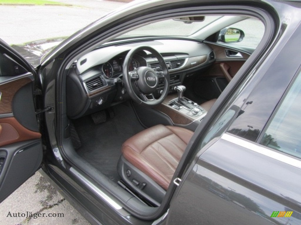 2013 A6 3.0T quattro Sedan - Oolong Gray Metallic / Nougat Brown photo #17
