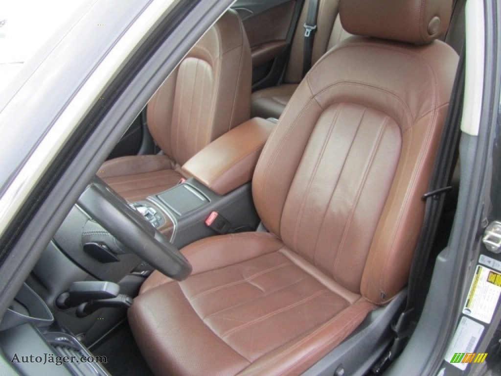 2013 A6 3.0T quattro Sedan - Oolong Gray Metallic / Nougat Brown photo #19