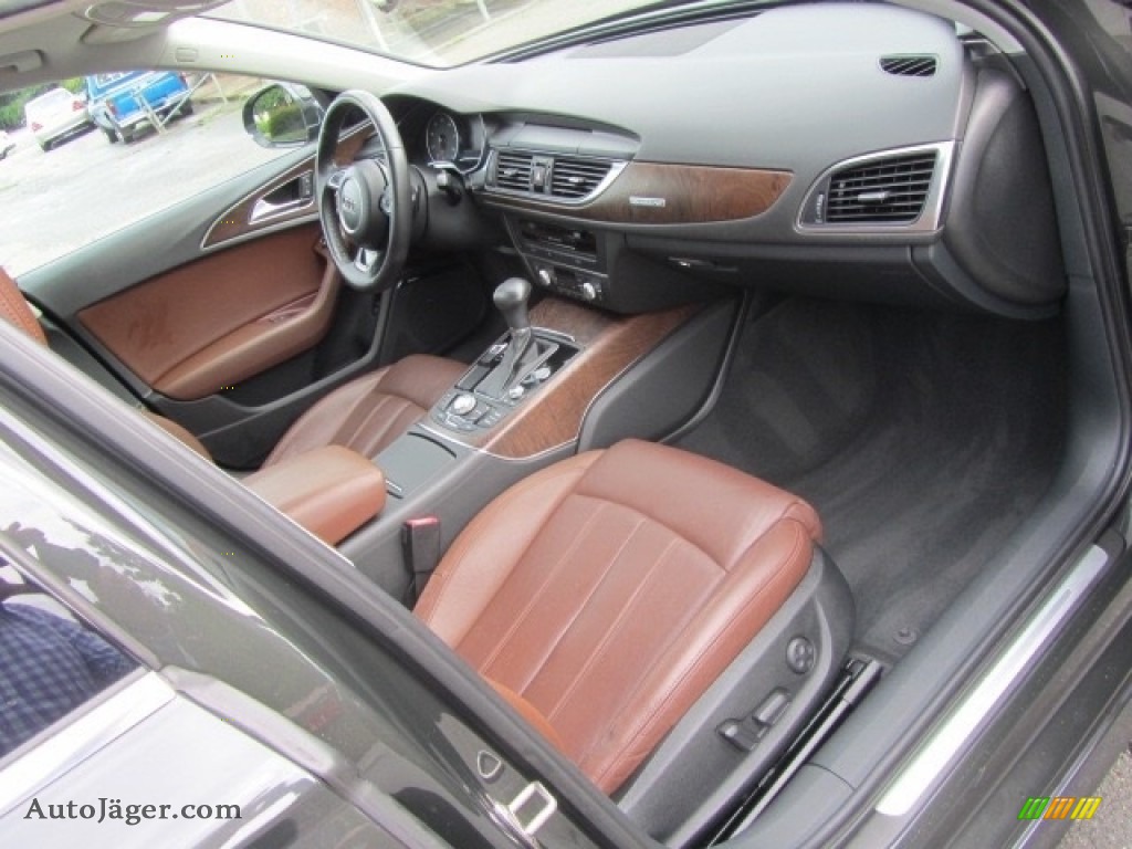 2013 A6 3.0T quattro Sedan - Oolong Gray Metallic / Nougat Brown photo #22