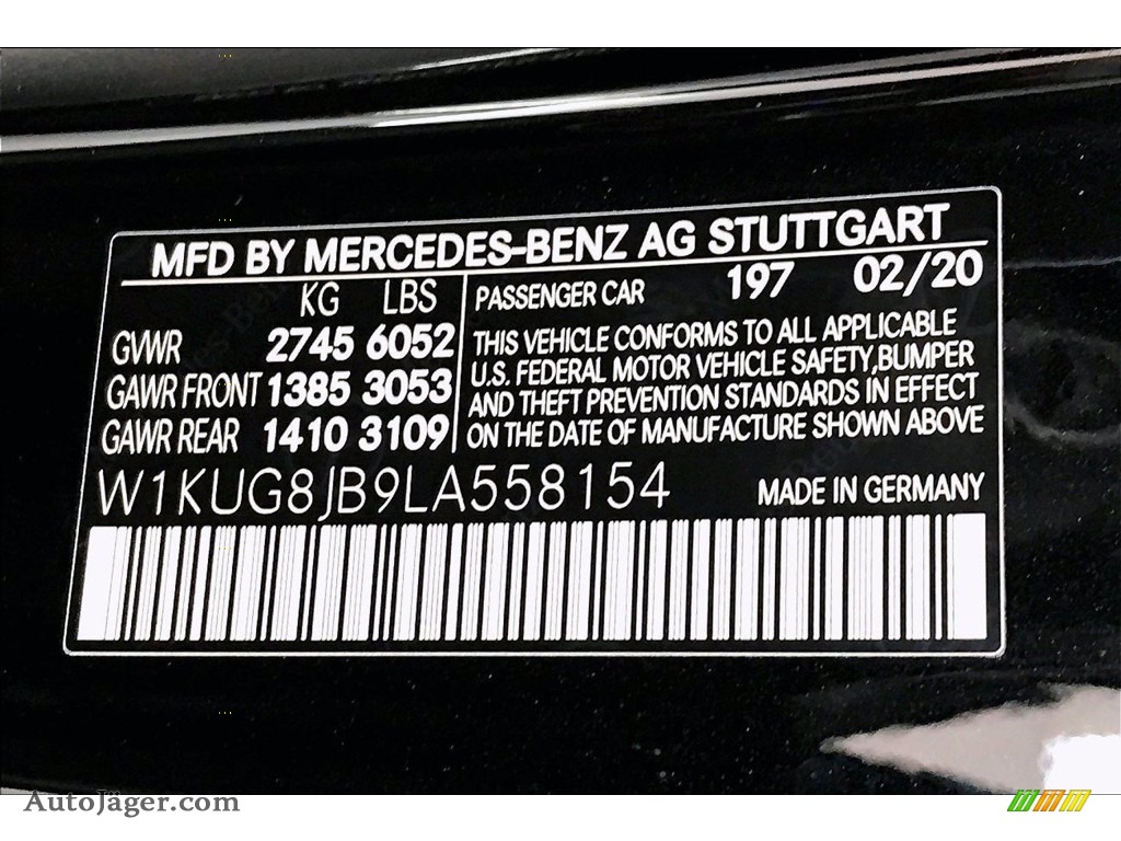 2020 S 63 AMG 4Matic Sedan - Obsidian Black Metallic / Black photo #11