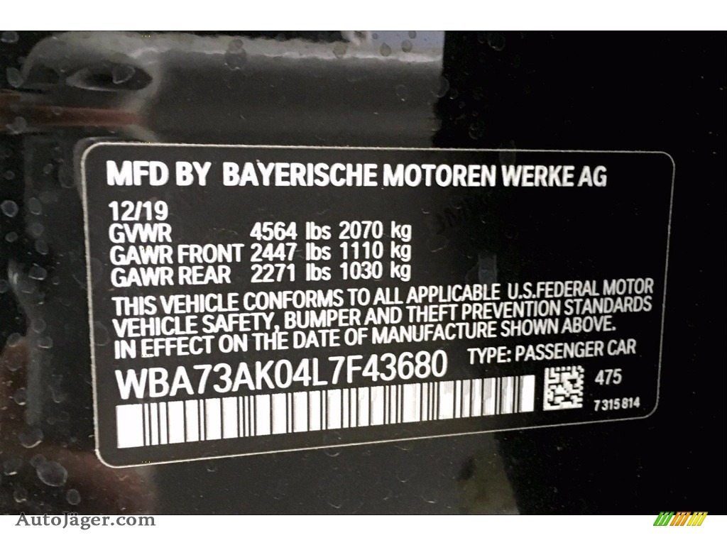 2020 2 Series 228i xDrive Gran Coupe - Black Sapphire Metallic / Oyster photo #11