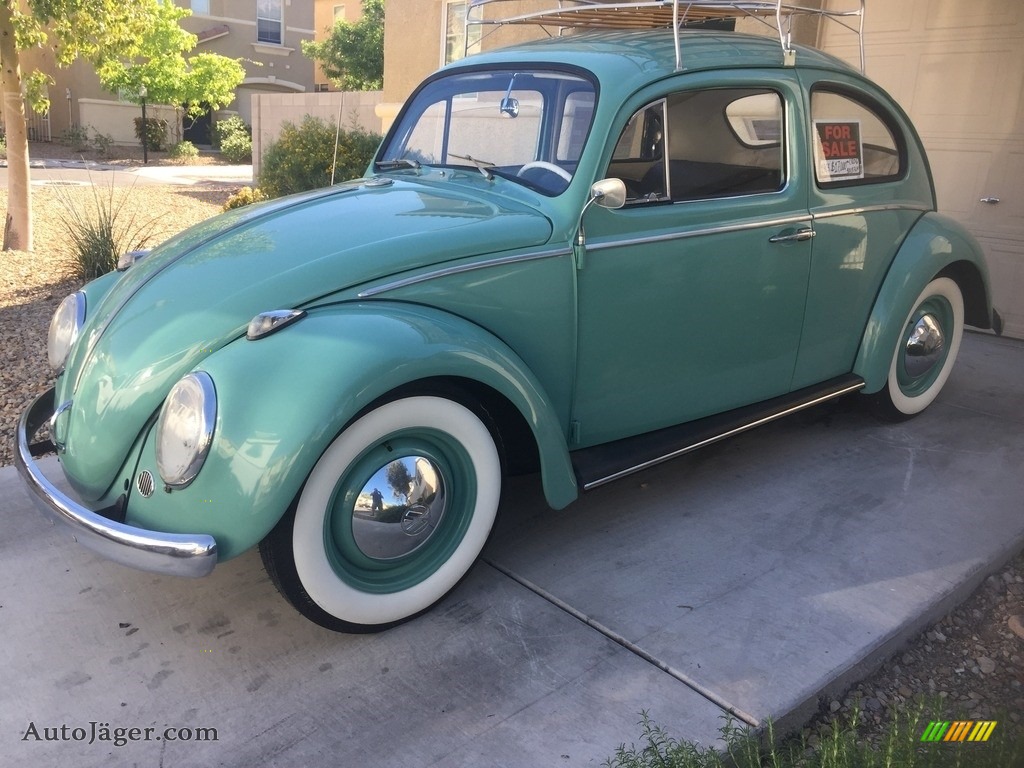 1963 Beetle Coupe - Teal / White/Green Mint photo #12